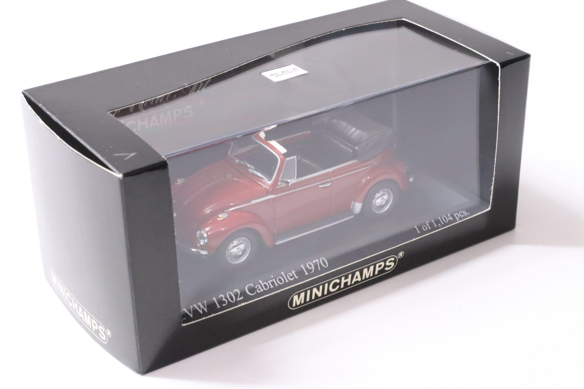 1:43 Minichamps VW Käfer 1302 Cabriolet 1970 Iberisch red