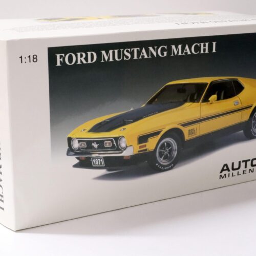 1:18 AUTOart Ford Mustang MACH 1 Fastback 1971 yellow/ black