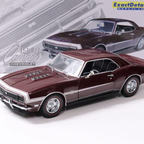 1:18 Exact Detail Chevrolet Camaro RS/SS 396 Coupe 1968 Maroon dark red/ white