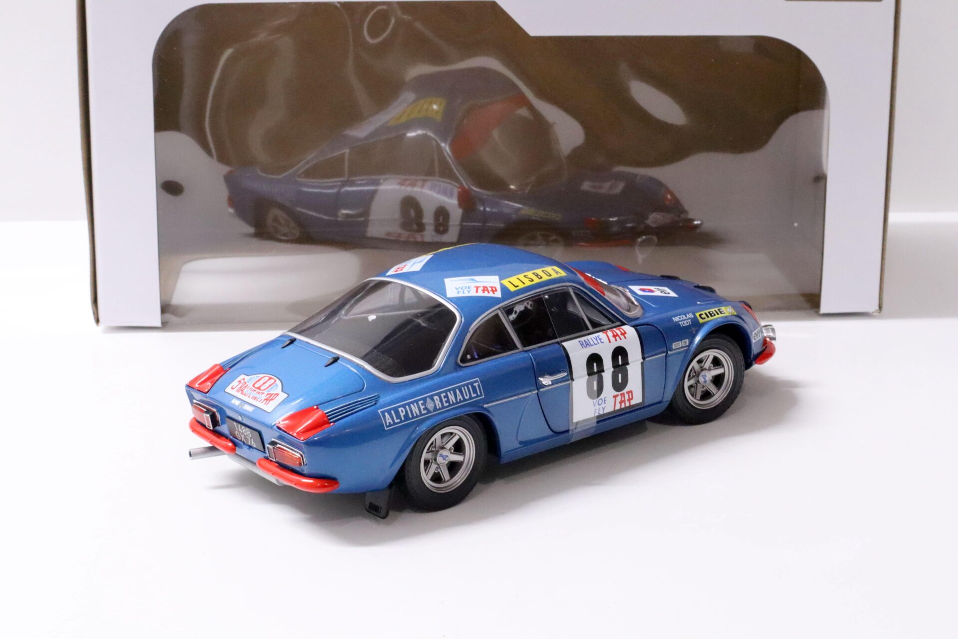 1:18 Solido Renault Alpine A110 1600S Rallye du Portugal 1971 Nicolas Todt #88