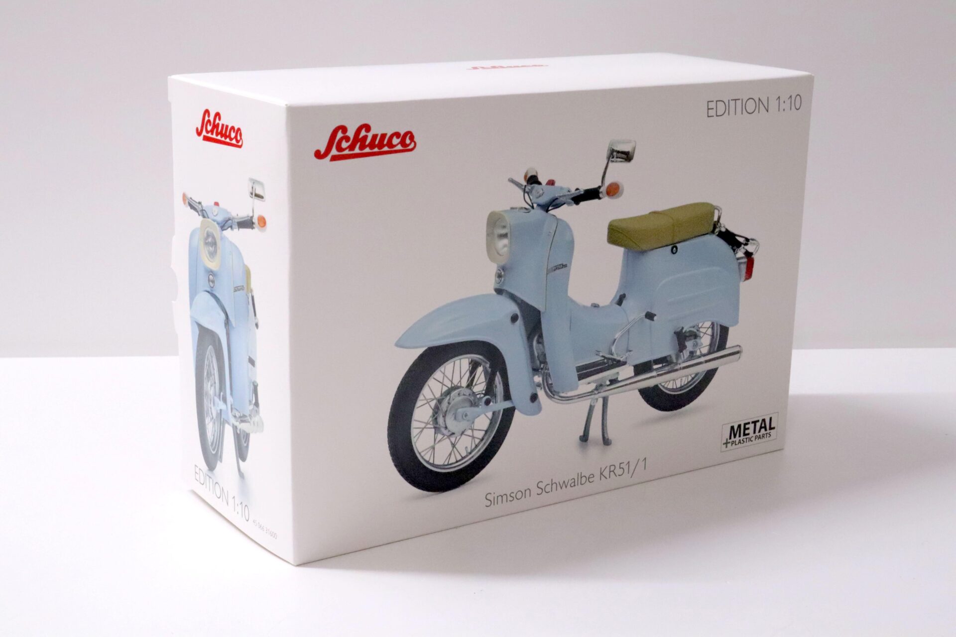 1:10 Schuco Simson Schwalbe KR51/1 light blue