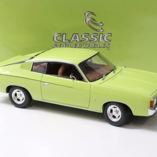 1:18 Classic Carlectables 1973 Chrysler VJ Charger XL 6 Pack Lime light green - Image 2