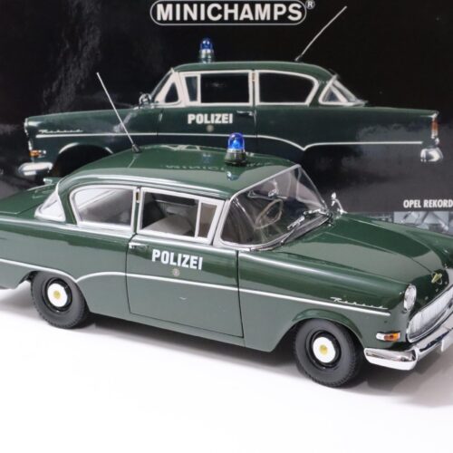 1:18 Minichamps Opel Rekord P1 Limousine POLIZEI 1958 dark green
