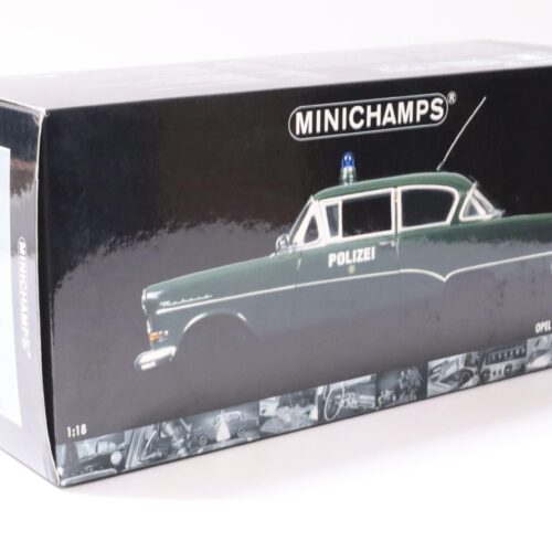 1:18 Minichamps Opel Rekord P1 Limousine POLIZEI 1958 dark green