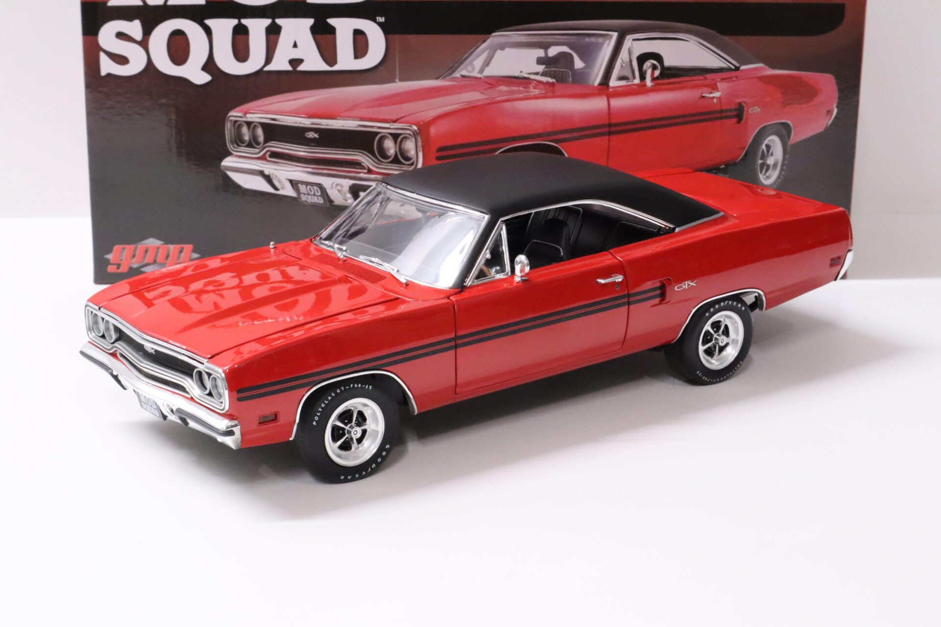 ID 58973 orig.jpg 1:18 GMP 1970 Plymouth GTX red/ black roof "MOD SQUAD"