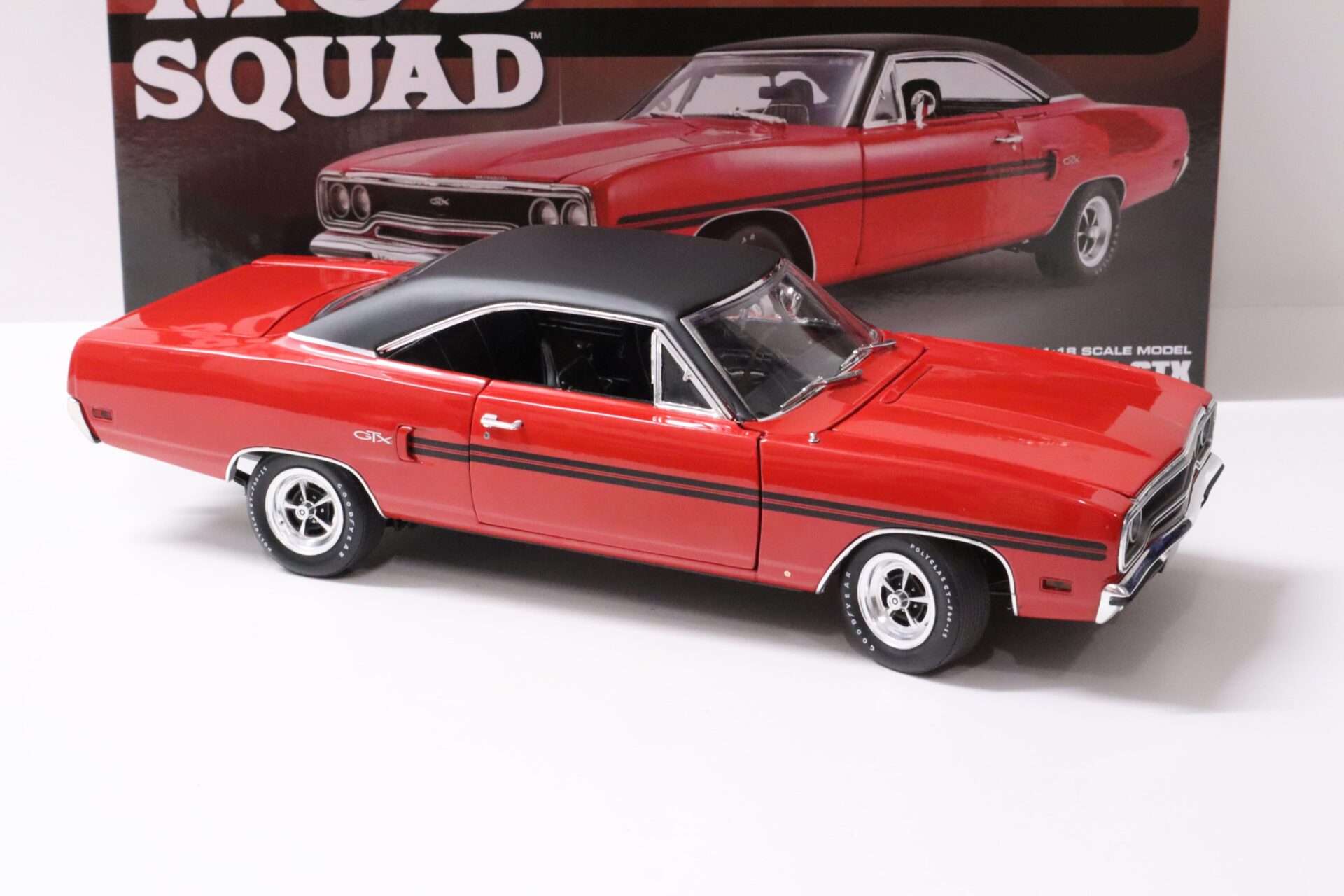 1:18 GMP 1970 Plymouth GTX red/ black roof "MOD SQUAD"