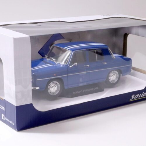 1:18 Solido Renault 8 Gordini 1300 blue/ white stripes 1967 - Image 4