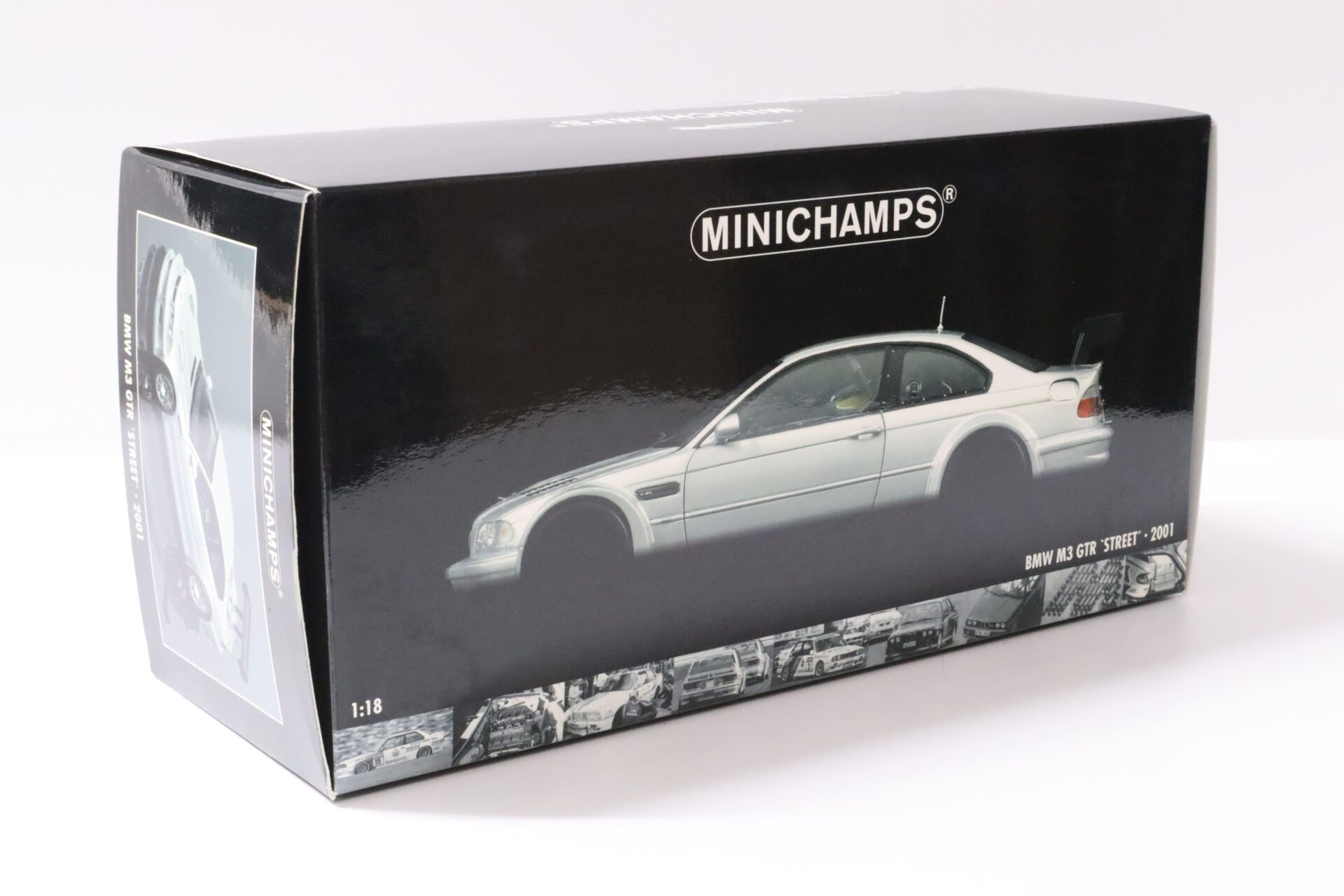 1:18 Minichamps BMW M3 GTR E46 Street 2001 silver