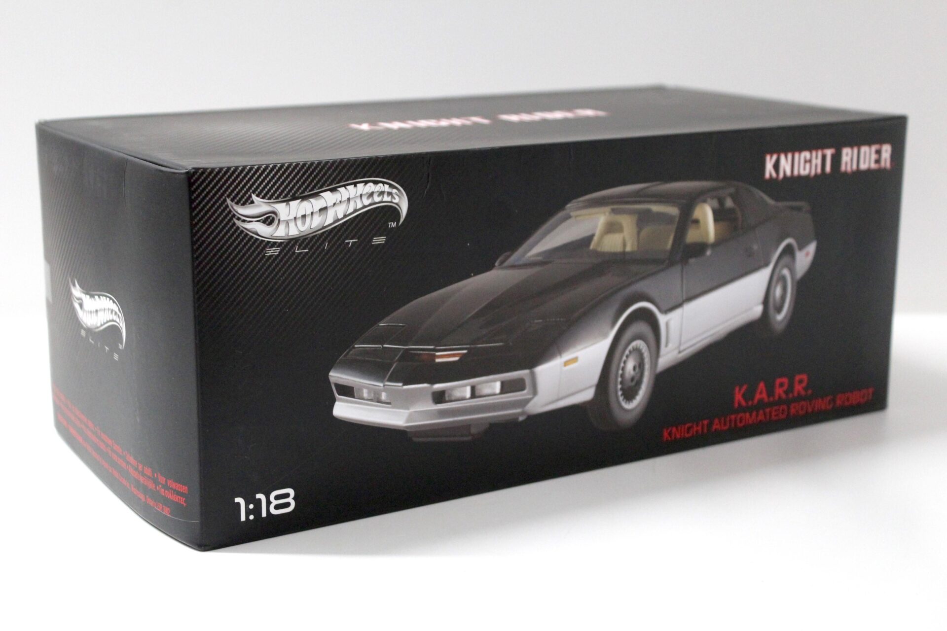 1:18 Hot Wheels Elite Pontiac Trans AM Knight Rider KARR K.A.R.R. black/ silver