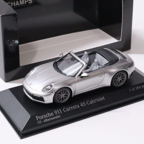 1:43 Minichamps Porsche 911 992 Carrera 4S Cabriolet GT-silver 2019