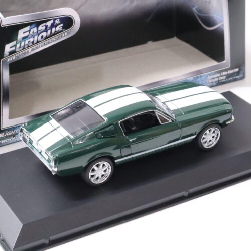 1:43 Greenlight Fast and Furious SEANÂ´s 1967 Ford Mustang green/ white stripes