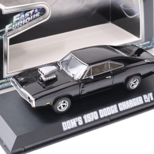 1:43 Greenlight Fast and Furious DOMÂ´s 1970 Dodge Charger R/T black