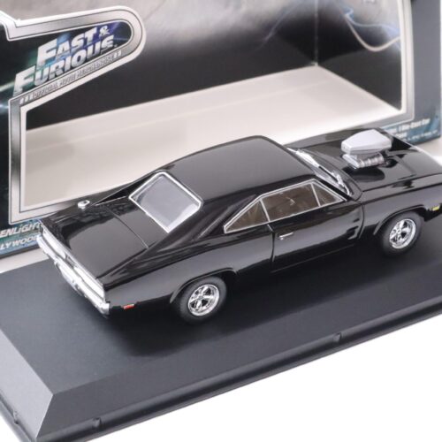 1:43 Greenlight Fast and Furious DOMÂ´s 1970 Dodge Charger R/T black