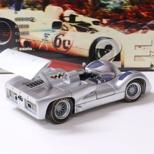 1:18 Exoto 1966 CHAPARRAL 2E CAN AM Pure Line Polished Aluminium