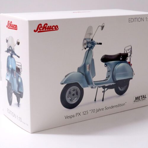 1:10 Schuco Vespa PX 125 blue metallic "70 Jahre Sonderedition"