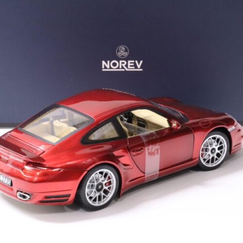 1:18 Norev Porsche 911 (997) Turbo Coupe red metallic 2010 - Limited 200 pcs.