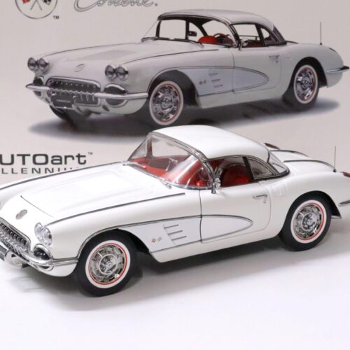 1:18 AUTOart Chevrolet Corvette C1 1958 Snowcrest white