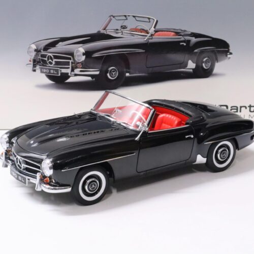 1:18 AUTOart Mercedes 190SL Cabriolet black/ red with TOP