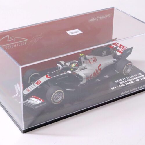 1:43 Minichamps HAAS F1 Team VF-20 M.Schumacher FP1 ABU Dhabi GP 2020