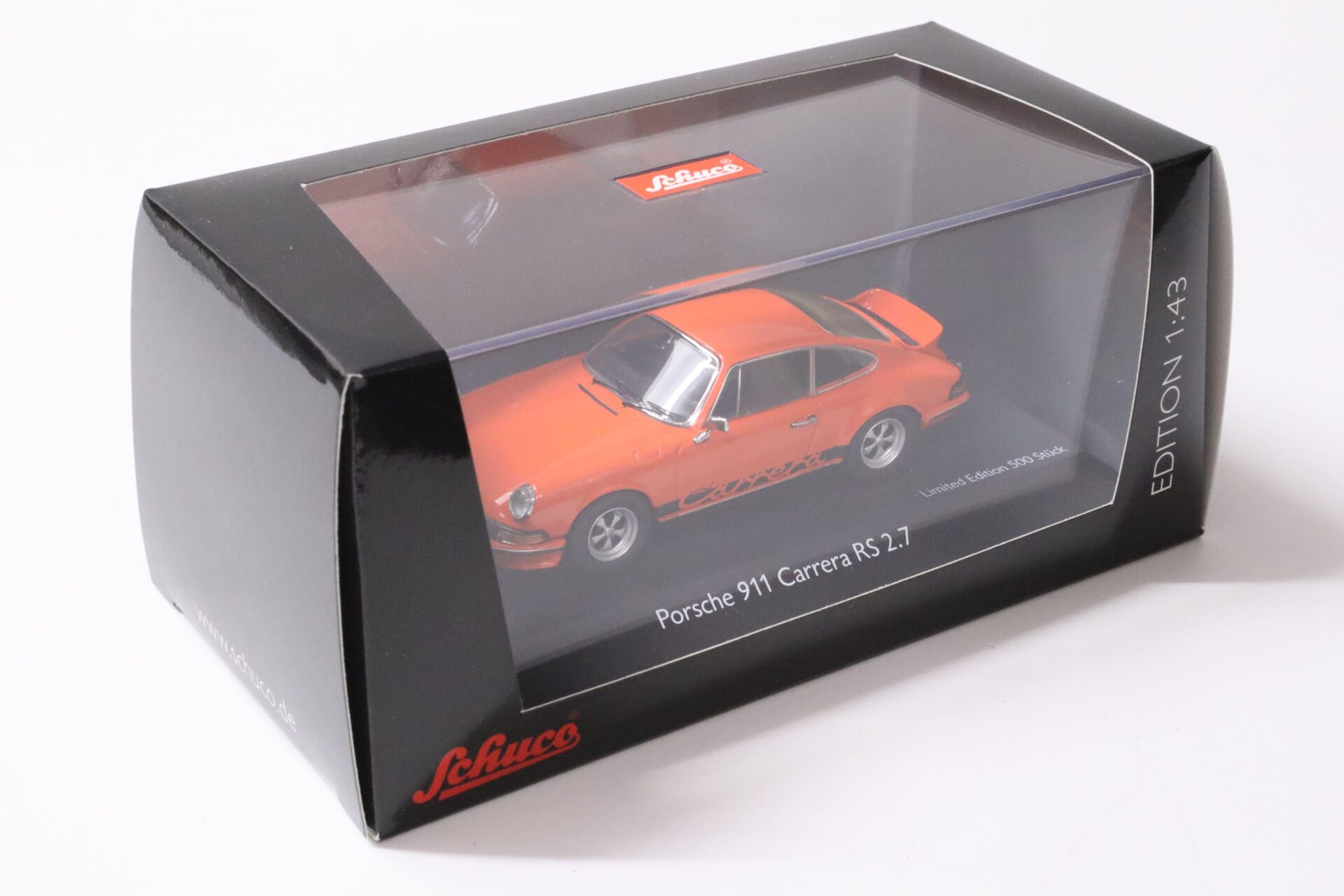 1:43 Schuco Porsche 911 Carrera RS 2.7 Coupe Phönix red/ orange