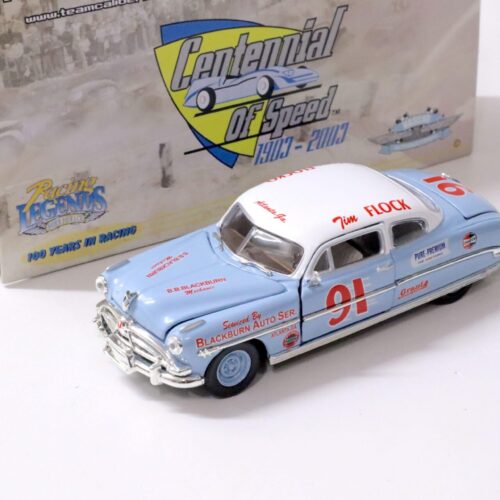 1:43 Team Caliber 1952 Hudson Hornet Tim Flock/ Jocko Flocko #91 blue
