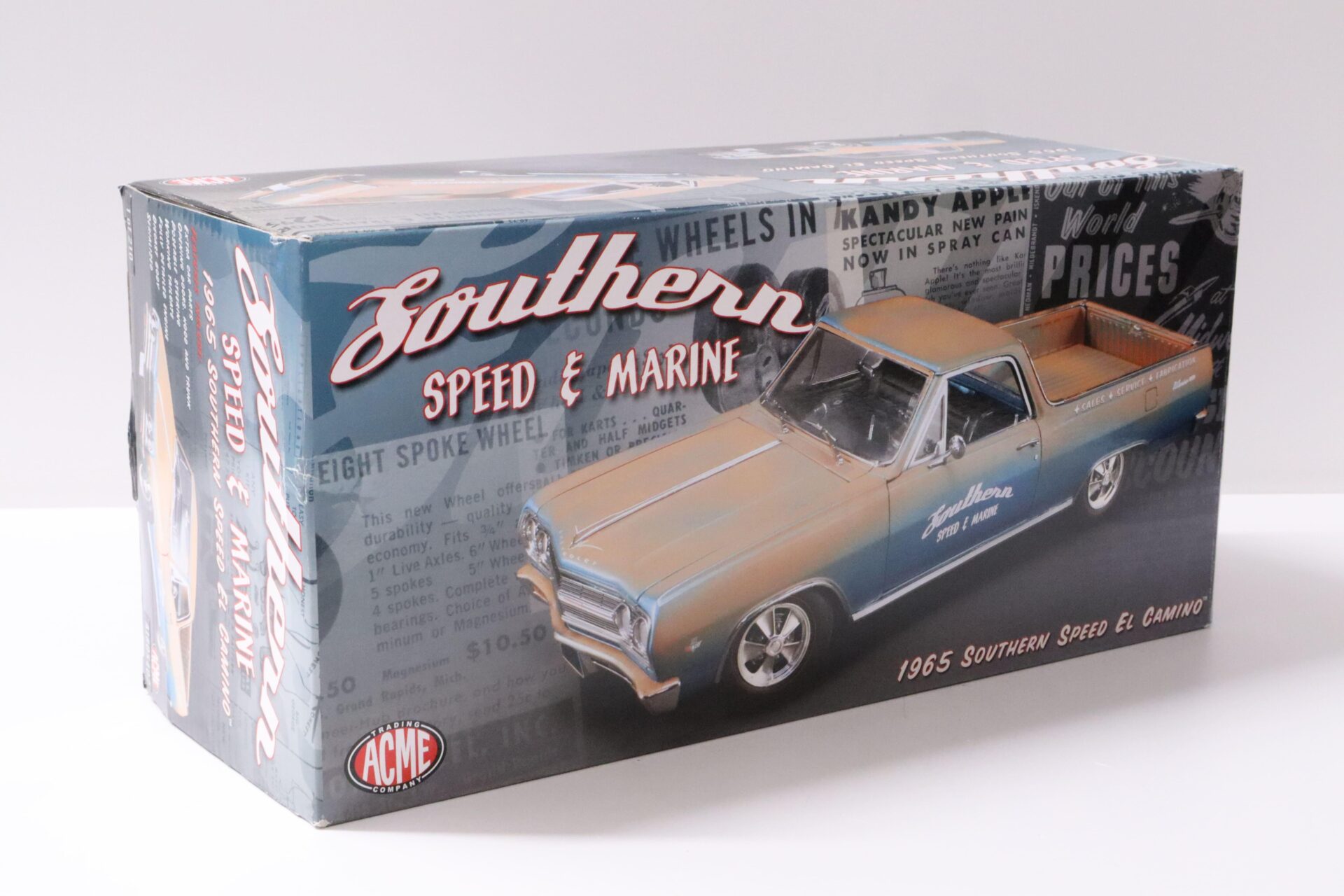 1:18 ACME 1965 Chevrolet El Camino "Southern Speed & Marine" blue Limited 210 pcs.