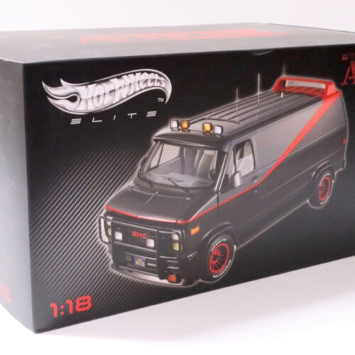 1:18 Hot Wheels Elite GMC Vandura A-Team Van Bus 1983 black/ grey SEALED