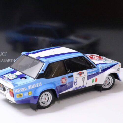 1:18 Kyosho Fiat 131 Abarth 1981 Alen/ Kivimaki Rally Costa Smeralda #1 Martini