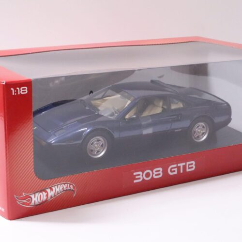 1:18 Hot Wheels Ferrari 308 GTB Coupe blue metallic