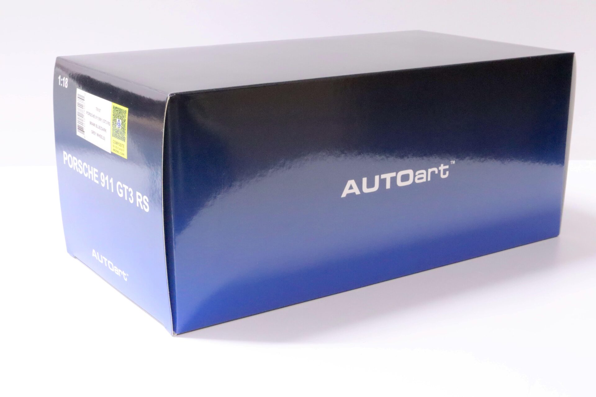 1:18 AUTOart Porsche 911 (991) GT3 RS Miami blue/ dark grey wheels