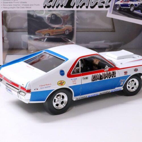 1:18 Auto World AMC AMX Hurst S/S 1969 Kim Nagel white