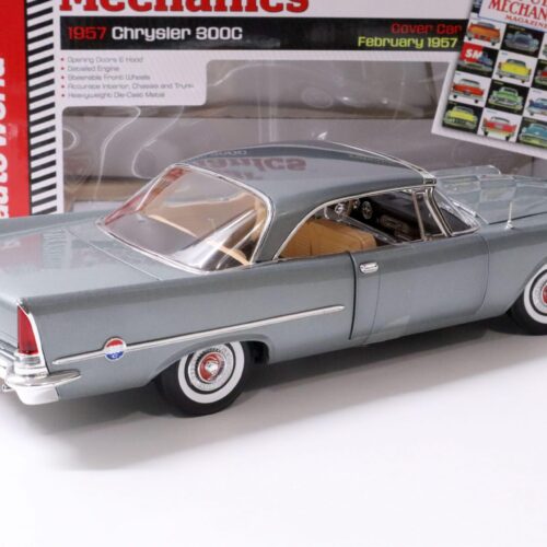 1:18 Auto World Chrysler 300C Coupe 1957 light grey Popular Mechanics