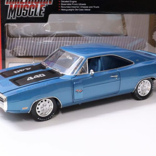 1:18 Auto World 1970 Dodge Charger 440 R/T SE Coupe blue metallic