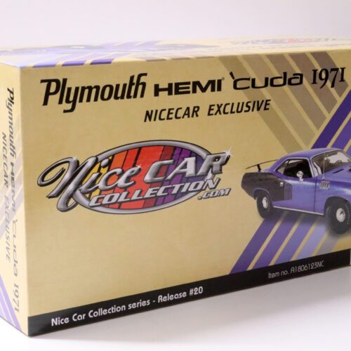 1:18 ACME 1971 Plymouth Hemi Cuda Barracuda NICECAR Exclusive B5 blue/ black