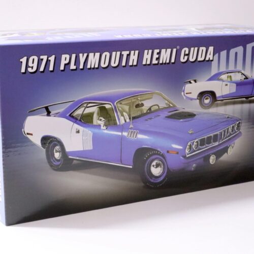 1:18 ACME 1971 Plymouth Hemi Cuda Barracuda Coupe B5 blue/ white