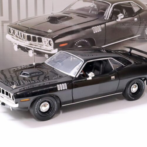 1:18 ACME 1971 Plymouth Hemi Cuda Barracuda Coupe black/ black