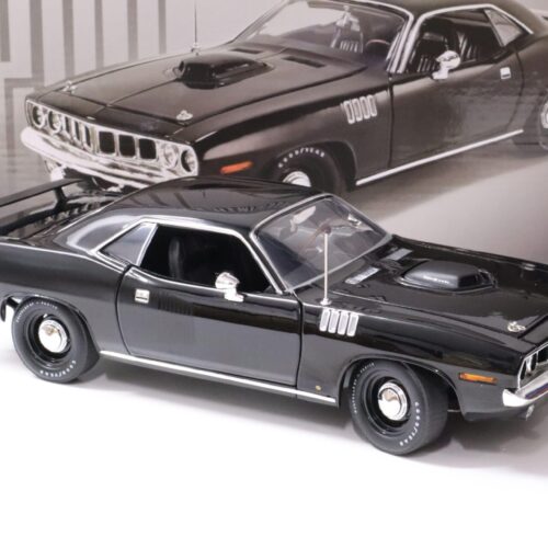 1:18 ACME 1971 Plymouth Hemi Cuda Barracuda Coupe black/ black