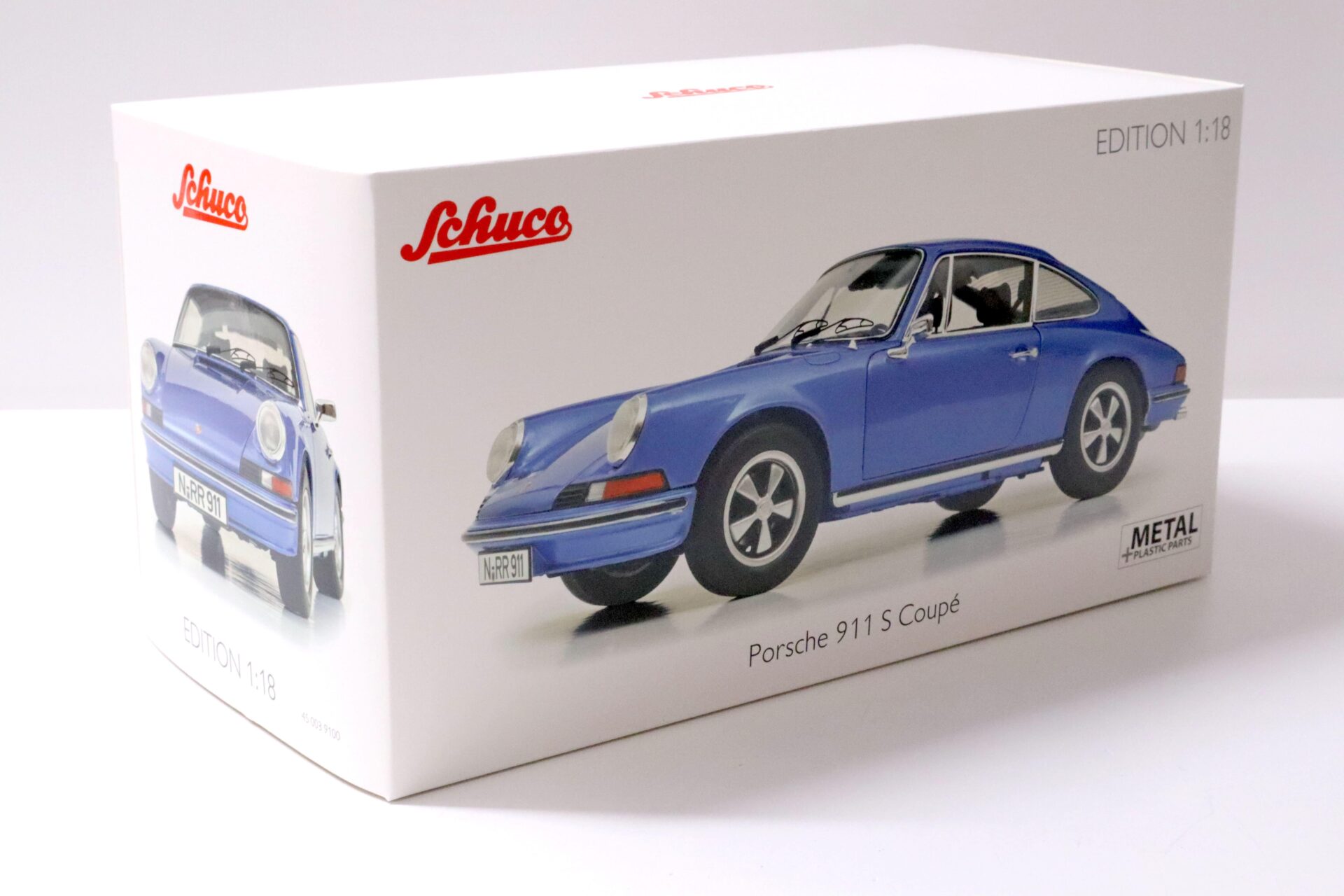 1:18 Schuco Porsche 911 S Coupe 1973 blue metallic