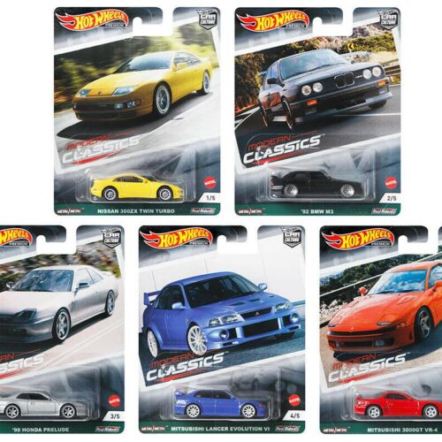 1:64 Hot Wheels Modern Classics Series 2021 Car Culture Premium Pack 5 pcs. BMW, Mitsubishi