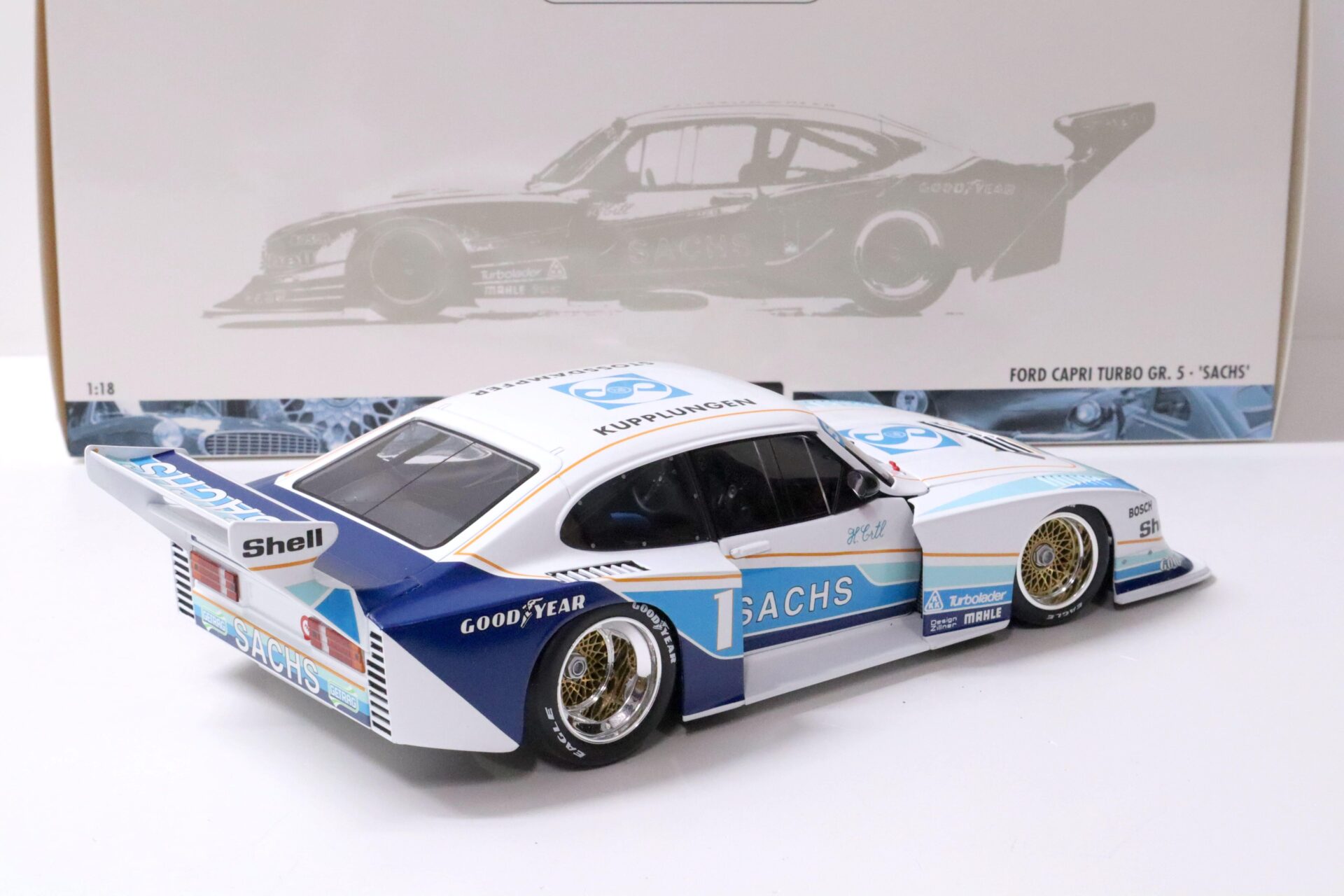1:18 Minichamps Ford Capri Turbo Gr.5 "SACHS" #1 Harald Ertl DRM 1979