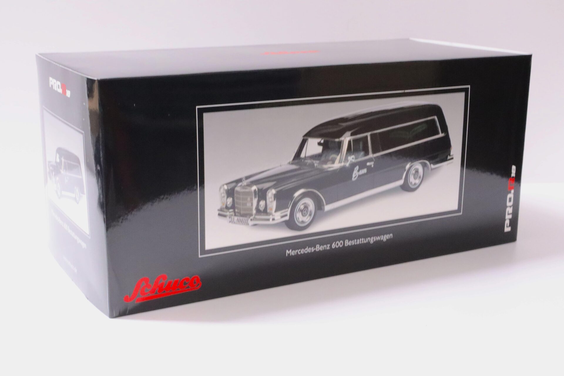 1:18 Schuco Mercedes 600 Bestattungswagen HEARSE black