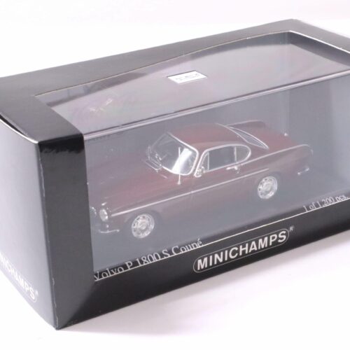 1:43 Minichamps Volvo P1800 S Coupe 1969 Mörkröd dark red