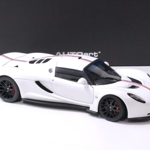 1:18 AUTOart Hennessey Venom GT Spyder 2010 white World Fastest Edition Die-Cast