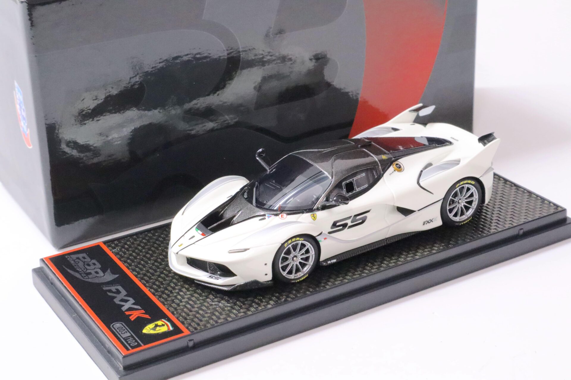 ID 61693 orig.jpg 1:43 BBR Ferrari FXXK #55 Bianco Avus white 2016 - Limited Edition 100 pcs.
