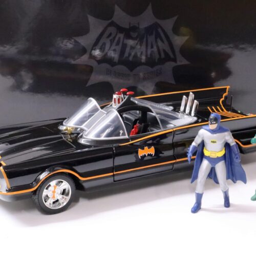 1:18 Jada Toys 1966 Batmobile Batman Classic TV Series + Figuren + Lights