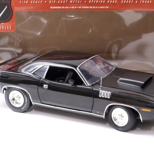 1:18 Highway61 Plymouth Cuda Super Street 528 Hemi Coupe 1971 black