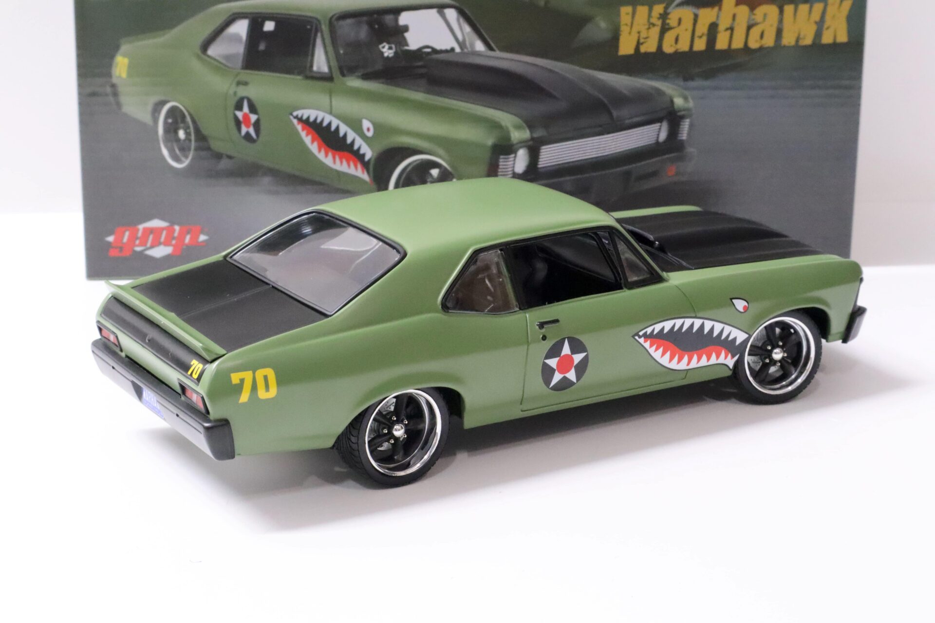 1:18 GMP 1970 Chevrolet Nova Street Fighter Coupe WARHAWK green/ black