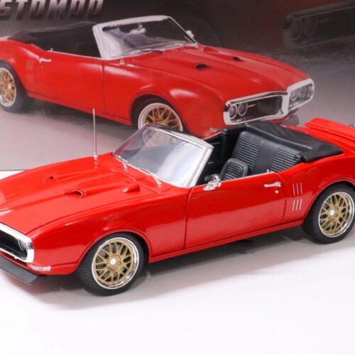 1:18 ACME 1968 Pontiac Firebird Convertible Restomod with Softtop candy red