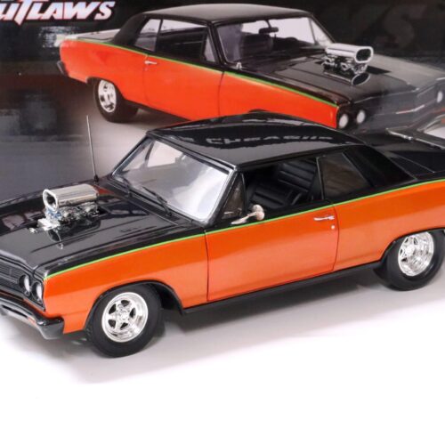 1:18 ACME 1965 Chevrolet Chevelle SS Coupe DRAG OUTLAWS black/ orange