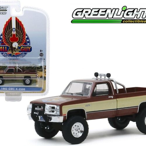 1:64 Greenlight 1982 GMC K-2500 Sierra Grande Wideside FALL GUY Stuntman Associa